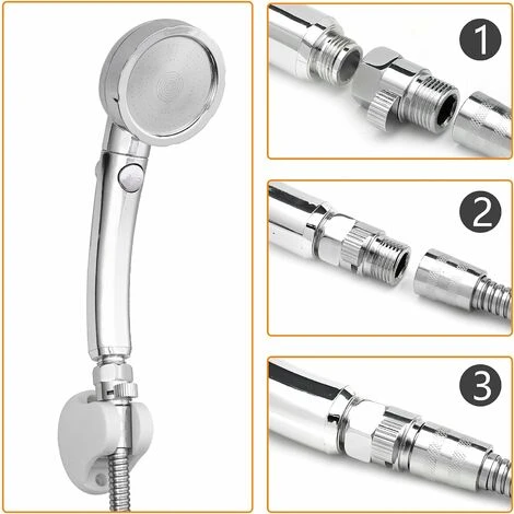 DENUOTOP Shower Head Shut-Off Flow Control Shut-off Valve Brass Flow Faucet Universal Replacement Part 6 DENUOTOP Shower Head Shut-Off Flow Control Shut-off Valve Brass Flow Faucet Universal Replacement Part - Image 4