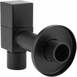 Black Brass Square Basin Faucet Wall Mounted Washing Faucets Cold Water Mixer Tap -Bathroom Faucet Store 94516839 5