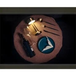 Dimmable Table Lamp, Touch Sensor Table Lamp Wireless Rechargeable 3 Brightness Levels 3W LED Night Light For Bedside, Coffee Table, Restaurant -Bathroom Faucet Store 94517744 4