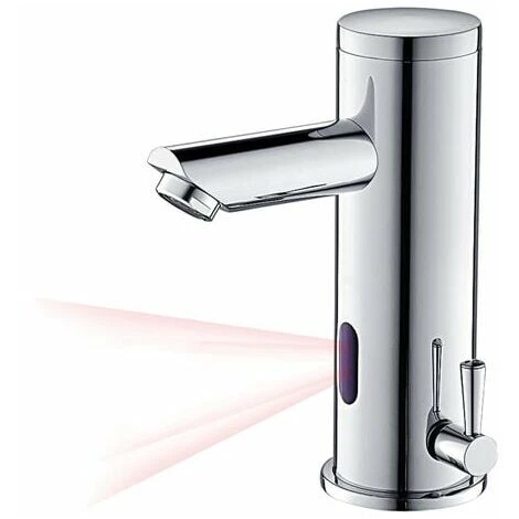 Electronic Infrared Basin Mixer Tap Cold And Hot Water Automatic Mixer Tap Brass Chrome Automatic Bathroom Sink Faucet 4 Electronic Infrared Basin Mixer Tap Cold And Hot Water Automatic Mixer Tap Brass Chrome Automatic Bathroom Sink Faucet - Image 2