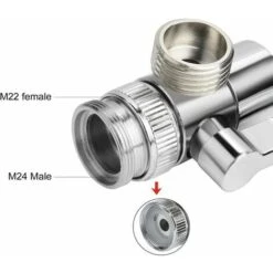 Shut-off Valve Shower Head Brass Head Valve Switch Valve G1/2 Shower Shut-off Valve -Bathroom Faucet Store 94612192 3