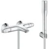 Grohe Bath/shower Set Grohtherm 1000 Thermostatic Mixer + Euphoria Cosmopolitan 1 Jet Stick Shower, Chrome (34155003-Euphoria)