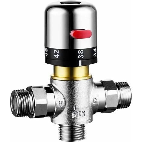1/2 Inch 3-way Thermostatic Valve Valve Thermostat Brass Shower Thermostat Shower Thermostat For Hand Shower, Shower Faucet 3 1/2 Inch 3-way Thermostatic Valve Valve Thermostat Brass Shower Thermostat Shower Thermostat For Hand Shower, Shower Faucet