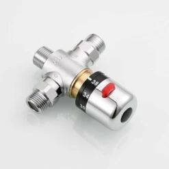 1/2 Inch 3-way Thermostatic Valve Valve Thermostat Brass Shower Thermostat Shower Thermostat For Hand Shower, Shower Faucet 10 1/2 Inch 3-way Thermostatic Valve Valve Thermostat Brass Shower Thermostat Shower Thermostat For Hand Shower, Shower Faucet -Bathroom Faucet Store 95067215 4