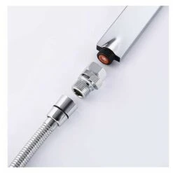 Shower Head Shut-off Valve Angle Valve Water Shut-off Valve Shower Stop Brass Water Divider Shut-off Valve Replacement Parts G 1/2 Chrome Shiny -Bathroom Faucet Store 95067554 5