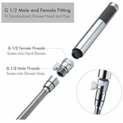 Angle Valve Shower Shut-off Valve Water Shut-off Valve Shower G1/2 Water Divider Shower Shut-off Valve Polished Chrome-plated Brass -Bathroom Faucet Store 95069662 3