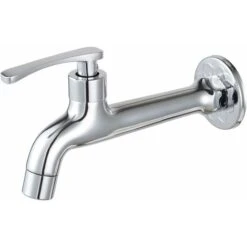 Robinet En Laiton Chromé Détergent à Lessive Salle De Bains Robinet De Machine à Laver Mural Jardin Extérieur Robinet Simple Robinet Froid