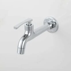 Robinet En Laiton Chromé Détergent à Lessive Salle De Bains Robinet De Machine à Laver Mural Jardin Extérieur Robinet Simple Robinet Froid -Bathroom Faucet Store 95076870 3