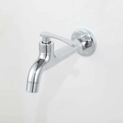 Robinet En Laiton Chromé Détergent à Lessive Salle De Bains Robinet De Machine à Laver Mural Jardin Extérieur Robinet Simple Robinet Froid -Bathroom Faucet Store 95076870 4