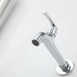 Robinet En Laiton Chromé Détergent à Lessive Salle De Bains Robinet De Machine à Laver Mural Jardin Extérieur Robinet Simple Robinet Froid -Bathroom Faucet Store 95076870 5