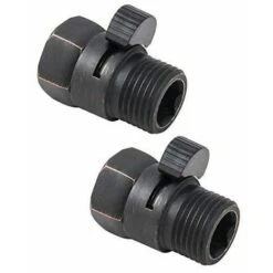 Brass Shower Head Shut Off Valve With Standard G1/2 Shower Head Connection, 2 Pack，