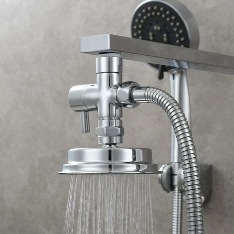 1/2 Inch Diverter Valve Shower Adapter Brass 3-way Diverter Valve For Rain Shower And Shower Arm Chrome. 4 1/2 Inch Diverter Valve Shower Adapter Brass 3-way Diverter Valve For Rain Shower And Shower Arm Chrome. - Image 2