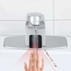 Touchless Automatic Faucet, Sensor Faucet, Bathroom Faucet, Motion Activated Kitchen Bathroom Hands Free System Automatic Infrared Sensor Faucet -Bathroom Faucet Store 95523404 3