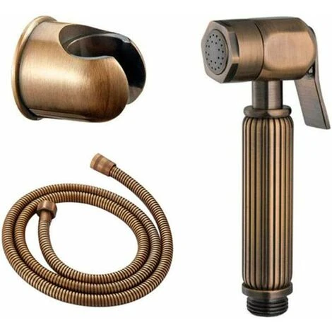 Toilet Sprayer Kit Brass Bidet Sprayer Wall Mounted Handheld Bidet Sprayer Toilet Bidet Sprayer With Hose And Holder For Bathroom Antique B -Bathroom Faucet Store 95579484 1