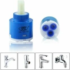 Ceramic Faucet Replacement Inner 3Pcs Ceramic Cartridge Cartridge Controller Faucet Replacement Faucet For Bathroom Mixer Tap (Blue 35Mm) 10 Ceramic Faucet Replacement Inner 3Pcs Ceramic Cartridge Cartridge Controller Faucet Replacement Faucet For Bathroom Mixer Tap (Blue 35Mm) -Bathroom Faucet Store 95647835 4