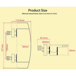 Wall Mounted Waterfall Bathtub Mixer Tap Bathtub Faucet Wall Mounted Waterfall Shower Head Hot And Cold Bathtub Faucet (Gold) -Bathroom Faucet Store 95708932 3