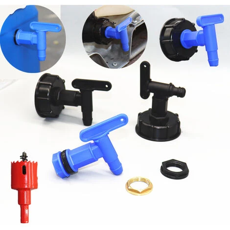 Replacement Cooler Faucet Water Bottle Carafe Reusable Spout, Free Dispenser Faucet Set, Gravity Water Tap 4 Replacement Cooler Faucet Water Bottle Carafe Reusable Spout, Free Dispenser Faucet Set, Gravity Water Tap - Image 2