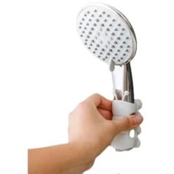 Handheld Shower Holder, 2 Pieces Wall Mount Bracket Silicone Suction Cup No Drilling Needed For Marble Glass Metal Ceramic -Bathroom Faucet Store 96086071 3