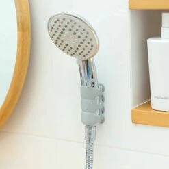 Handheld Shower Holder, 2 Pack Wall Mount Silicone Suction Cup No Drilling Required For Marble Glass Metal Ceramic -Bathroom Faucet Store 96212043 4