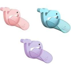 Rallonge De Robinet – Utilisation Facile Pour Le Lavage Des Mains Pour Les Enfants, Les Tout-petits, Les Bébés Et Les Enfants, Couvercle Universel De Bec De Bain à Motif Baleine (violet) -Bathroom Faucet Store 97008465 5