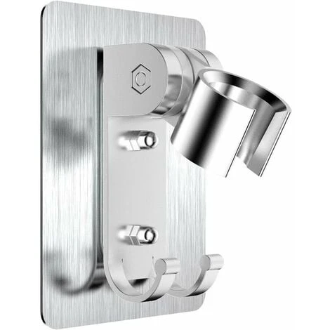 Shower Bracket, No Need To Drill Holes To Install Strong Glue With Screw Mounting Holes, The Bracket Can Be Adjusted 90 Degrees, Strong Adhesion, Waterproof 3 Shower Bracket, No Need To Drill Holes To Install Strong Glue With Screw Mounting Holes, The Bracket Can Be Adjusted 90 Degrees, Strong Adhesion, Waterproof