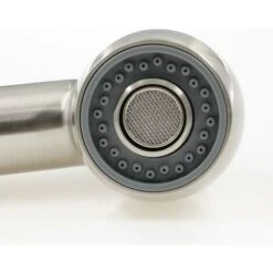 Kitchen Faucet Spray Head Replacement 2-Spray Spray Head For Pull-Out Kitchen Mixer Tap, G1/2 Straight Thread, Brushed Nickel -Bathroom Faucet Store 97102024 4