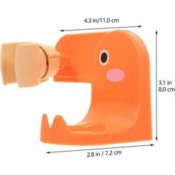 Shower Head Holder Adjustable Hand Held Shower Wand Holder With Shower Gel Bottle Holder Hook Shampoo Holder No Drilling Wall Mount For Bathroom -Bathroom Faucet Store 97105061 2