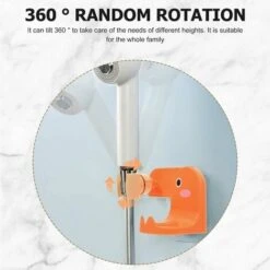 Shower Head Holder Adjustable Hand Held Shower Wand Holder With Shower Gel Bottle Holder Hook Shampoo Holder No Drilling Wall Mount For Bathroom -Bathroom Faucet Store 97105061 5