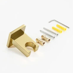 Wall Mounted Shower Holder For Hand Shower, Brass, Suitable For Any Space In The Bathroom,Black -Bathroom Faucet Store 97251159 4