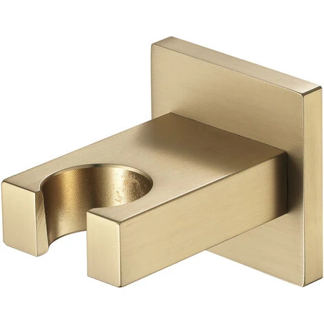 Wall Mounted Shower Holder For Hand Shower, Brass, Suitable For Any Space In The Bathroom,Brushed Gold 3 Wall Mounted Shower Holder For Hand Shower, Brass, Suitable For Any Space In The Bathroom,Brushed Gold