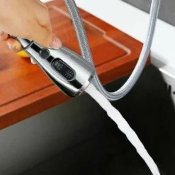 Shower Faucet With Stop Button 2 Types Pull Out Spray Kitchen Sink Pro Head For Toilet Mixer T -Bathroom Faucet Store 97689083 4