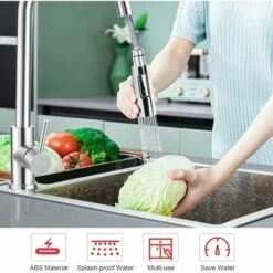 Pull Out Sprayer Faucet 2 Modes Kitchen Sprayer Faucet Pull Out Kitchen Sprayer Replacement Plastic Shower Head Shower Head For Bathroom Kitchen -Bathroom Faucet Store 97810986 3