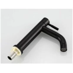 Bathroom Sink Faucet,Stainless Steel Single Basin Faucet,Elegant Retro Design,Matte Black Matte Black For Bathroom,Cold Single,Toilet -Bathroom Faucet Store 97811045 5