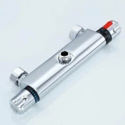 Thermostatic Shower Faucet, 59 Brass Thermostatic Bathtub Faucet, Safety Protection With 38℃ Anti-Scalding Knob, Bathtub Mixer Tap Precise Temperature And Water Volume Adjustment -Bathroom Faucet Store 97814088 5