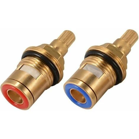 Ceramic Disc Head, Pair Of Universal Replacement Ceramic Cartridges For Faucet, 1/2 Quarter Turn 20 Notches X 50mm 5 Ceramic Disc Head, Pair Of Universal Replacement Ceramic Cartridges For Faucet, 1/2 Quarter Turn 20 Notches X 50mm - Image 3