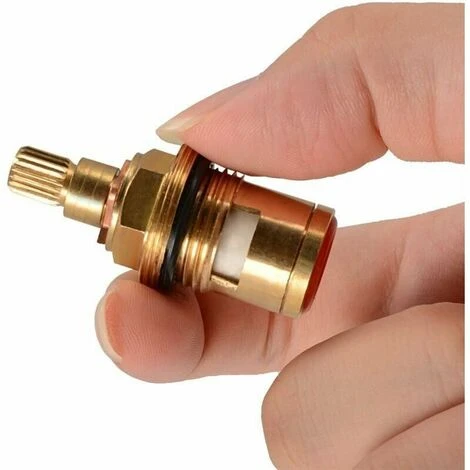 Ceramic Disc Head, Pair Of Universal Replacement Ceramic Cartridges For Faucet, 1/2 Quarter Turn 20 Notches X 50mm 6 Ceramic Disc Head, Pair Of Universal Replacement Ceramic Cartridges For Faucet, 1/2 Quarter Turn 20 Notches X 50mm - Image 4