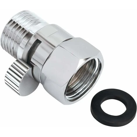 Shower Head Stop Valve Flow Control Stop Valve Brass Faucet Flow Rate Universal Replacement Part 4 Shower Head Stop Valve Flow Control Stop Valve Brass Faucet Flow Rate Universal Replacement Part - Image 2