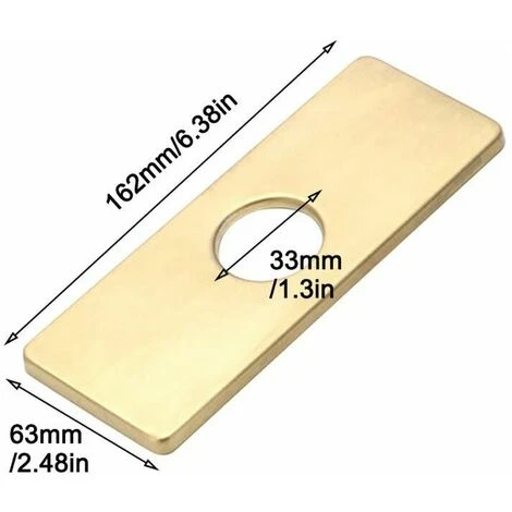 Kitchen Sink Hole Plate For Bathroom Faucet Basin Faucet Escutcheon In Brushed Nickel 4 Kitchen Sink Hole Plate For Bathroom Faucet Basin Faucet Escutcheon In Brushed Nickel - Image 2