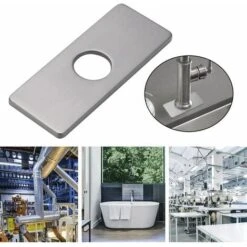 Kitchen Sink Hole Plate For Bathroom Faucet Basin Faucet Escutcheon In Brushed Nickel 10 Kitchen Sink Hole Plate For Bathroom Faucet Basin Faucet Escutcheon In Brushed Nickel -Bathroom Faucet Store 97929731 4