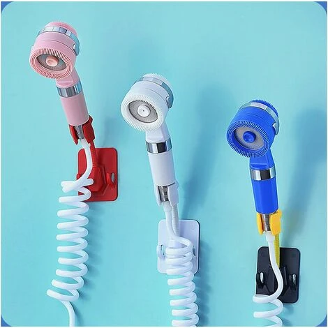 Bathroom Sink Shower Head Set, Bathroom Hand Shower, Telescopic Hose, Perfect For Washing Hair Or Cleaning The Sink(white Suit) 7 Bathroom Sink Shower Head Set, Bathroom Hand Shower, Telescopic Hose, Perfect For Washing Hair Or Cleaning The Sink(white Suit) - Image 5