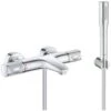 Grohe Bath/shower Set Precision Feel Thermostatic Mixer + Euphoria Cosmopolitan 1 Jet Stick Shower, Chrome (34788000-Euphoria)