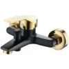 Black And Gold Shower Faucet Bathroom Faucet Single Handle Faucet