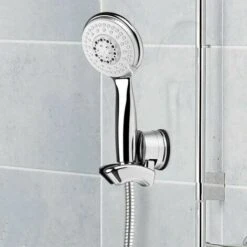 Shower Holder, Adjustable Shower Suction Cup, Wall Mounted Shower Head Holder, Bathroom Accessories -Bathroom Faucet Store 98631924 4