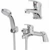 Essentials Basin Mixer Tap And Bath Shower Mixer Tap Set -Bathroom Faucet Store 9975978 1