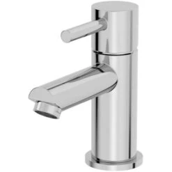 Modern Bathroom Mini Mono Basin Mixer Tap Chrome Waste -Bathroom Faucet Store 9976194 3