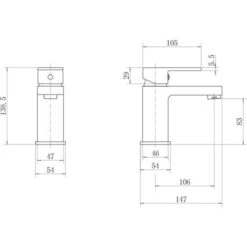 Modern Bathroom Mono Basin Mixer Tap Slotted Waste Chrome Lever 11 Modern Bathroom Mono Basin Mixer Tap Slotted Waste Chrome Lever -Bathroom Faucet Store 9976195 5